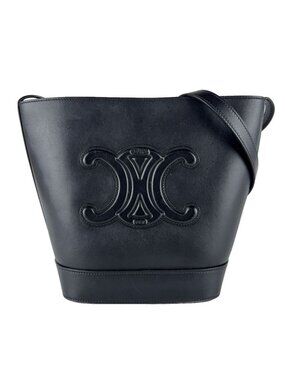 Celine Shoulder Bag Small Basket Cuir Triomphe